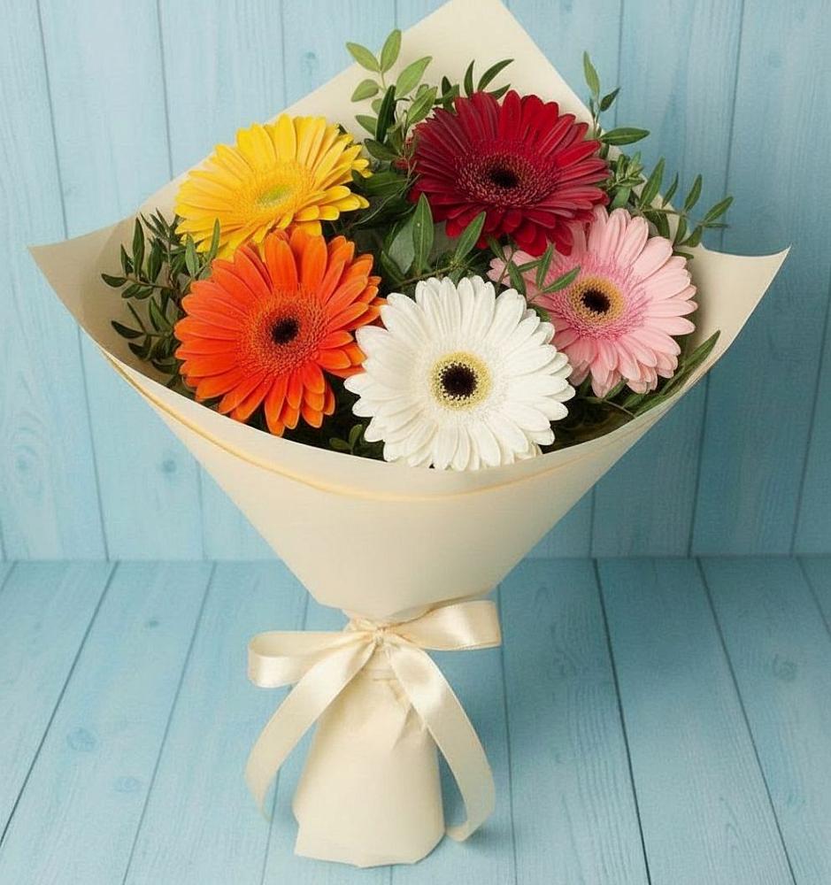 Букет цветов из: Герберы в Каскара