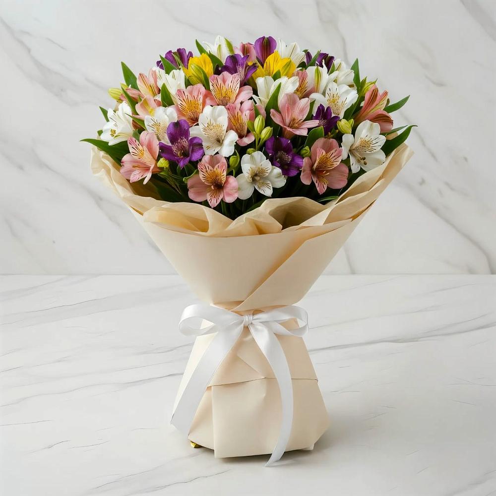 Букет цветов из: Альстромерии в Каскара