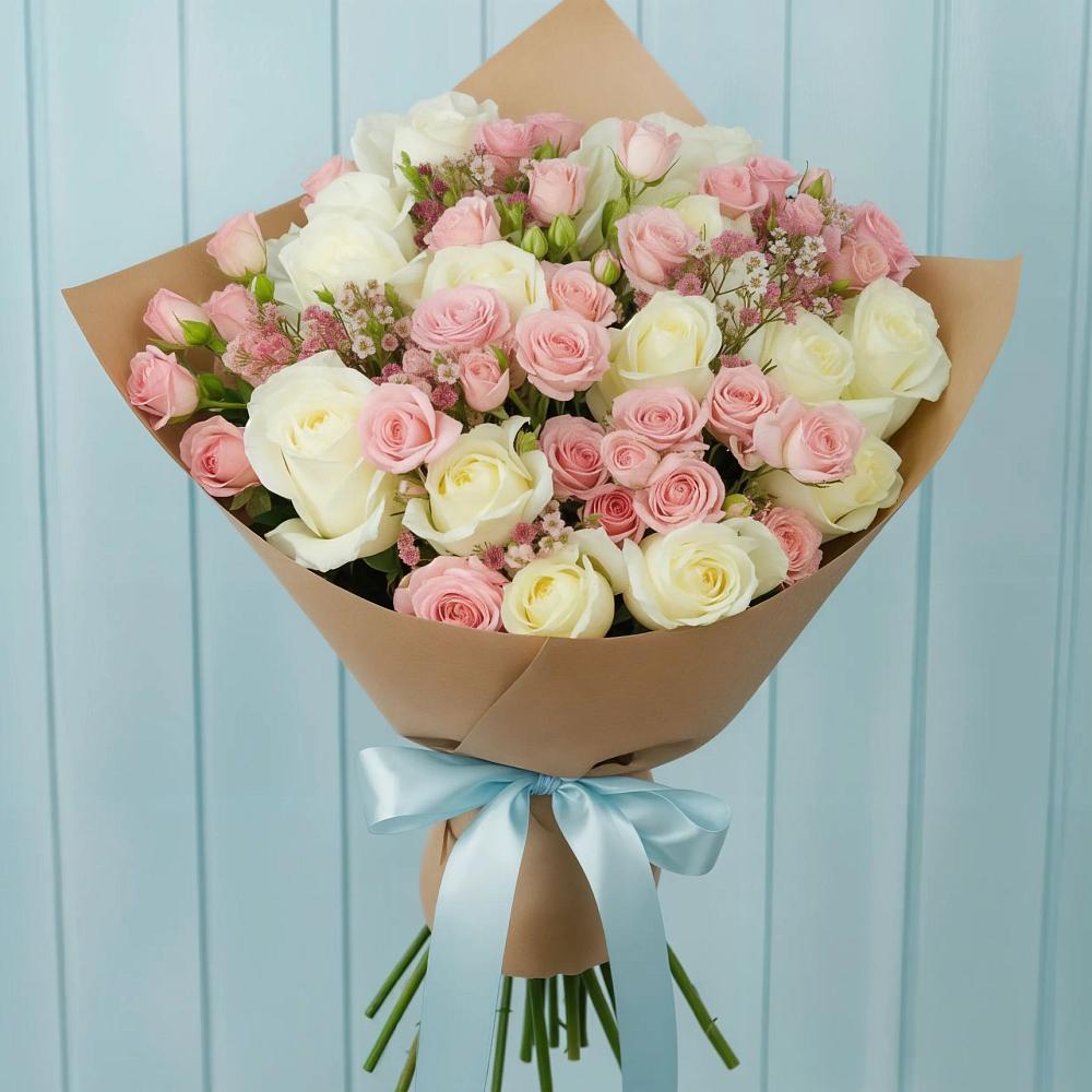 Букет цветов из: Розы в Каскара