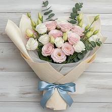 Букет цветов из:  Лизиантусы #REPLACE_PRED# Каскара