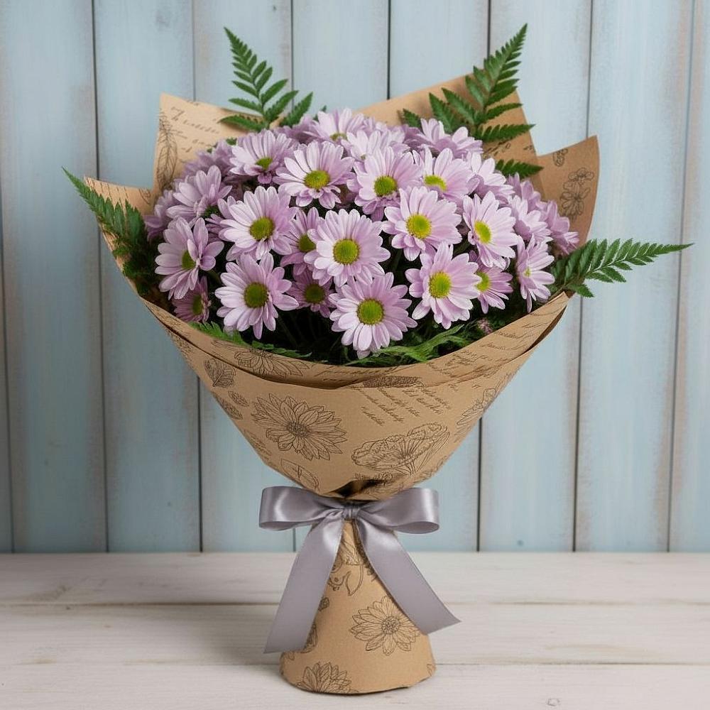 Букет цветов из: Хризантемы в Каскара