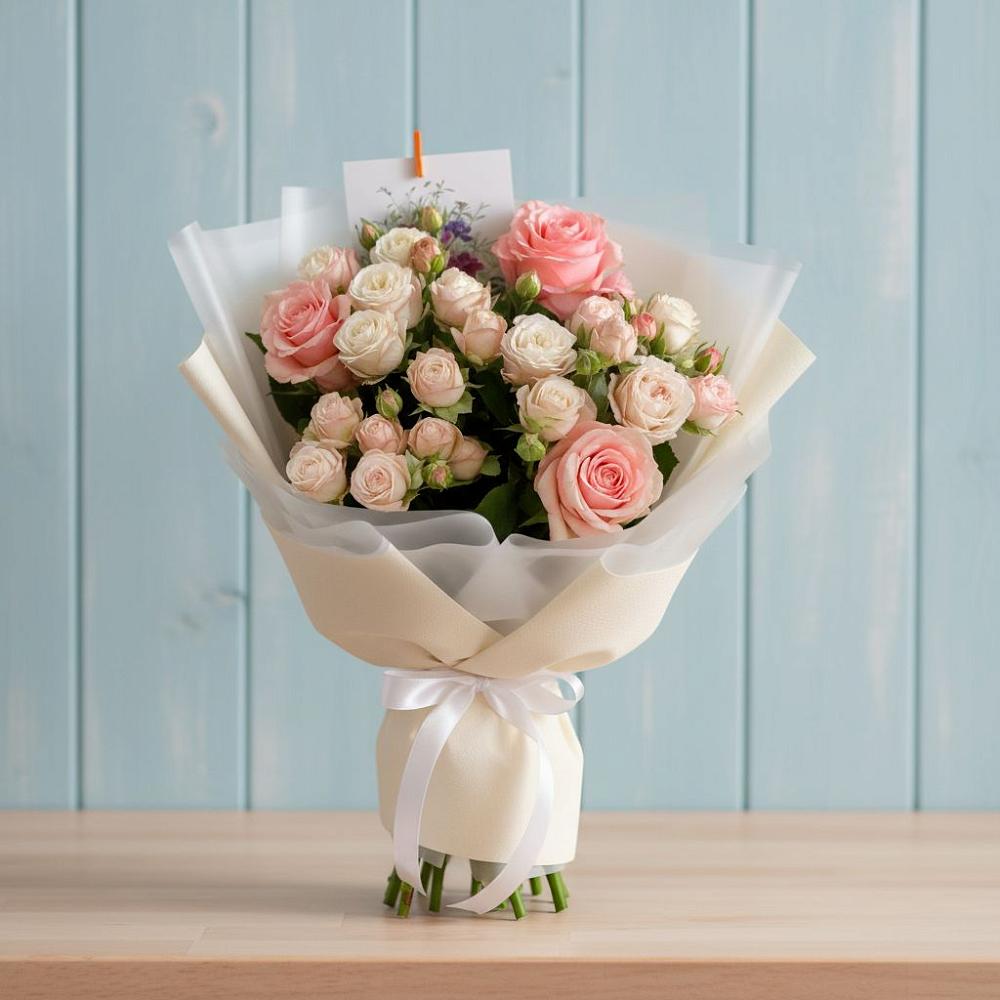 Букет цветов из: Розы в Каскара