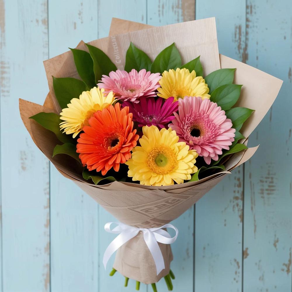Букет цветов из: Герберы в Каскара