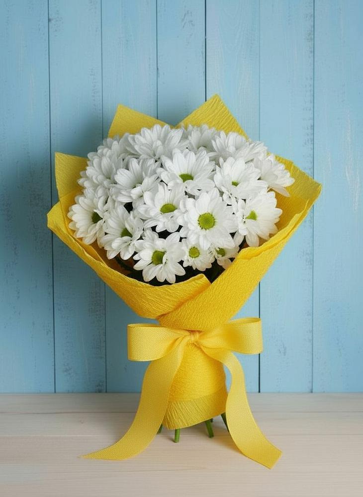 Букет цветов из: Хризантемы в Каскара