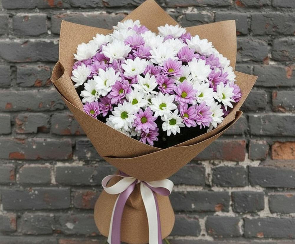 Букет цветов из: Хризантемы в Каскара