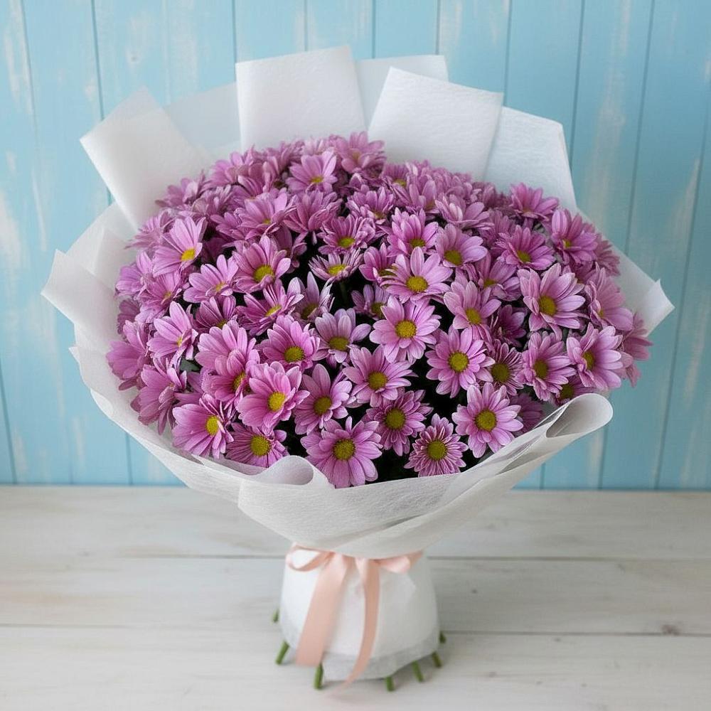 Букет цветов из: Хризантемы в Каскара