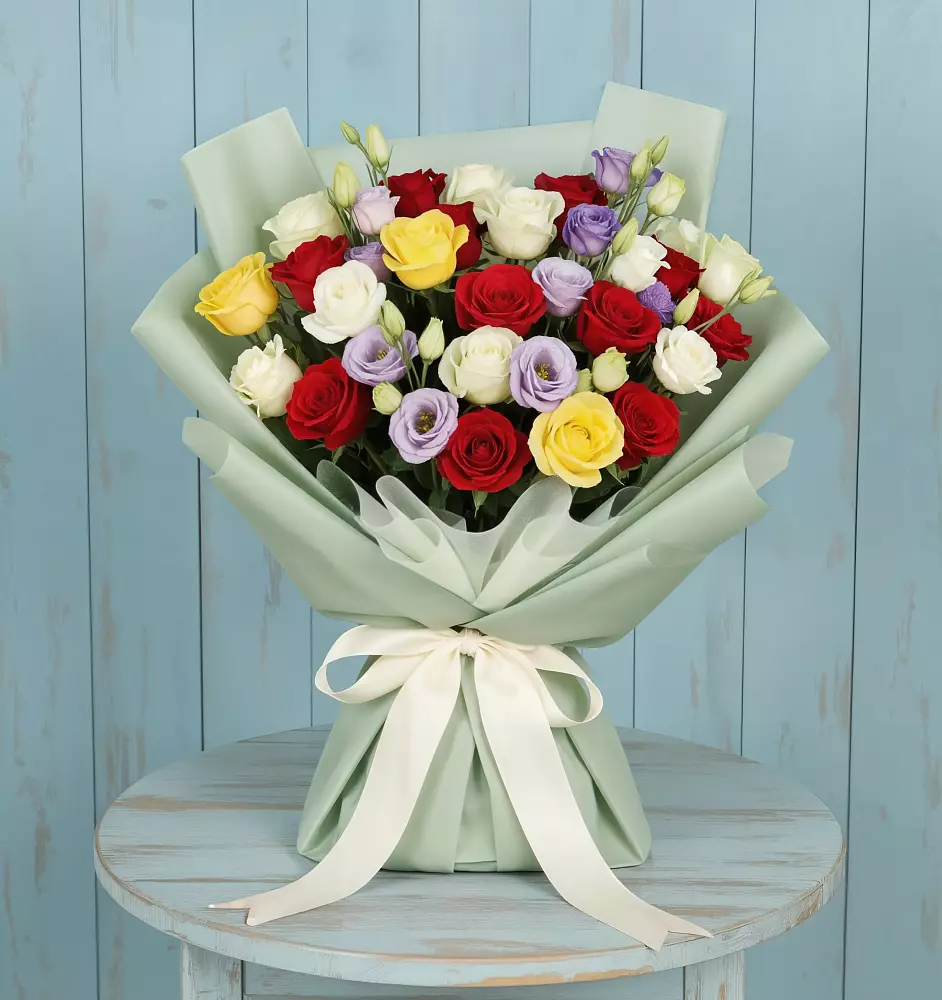 Букет цветов из: Розы в Каскара