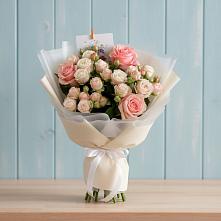 Букет цветов из:  Розы #REPLACE_PRED# Каскара