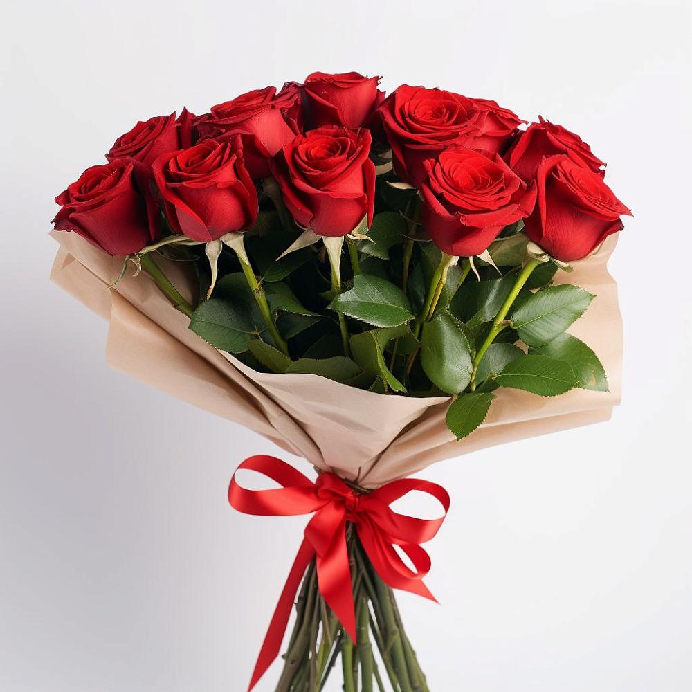 Букет 11 Красных роз Эдлесс Лав в Каскара