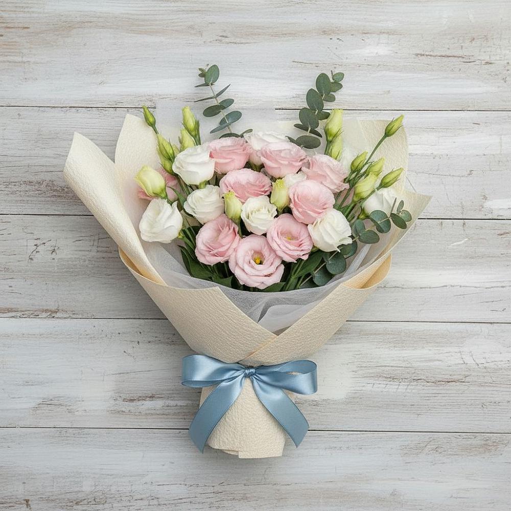 Букет цветов из: Лизиантусы в Каскара